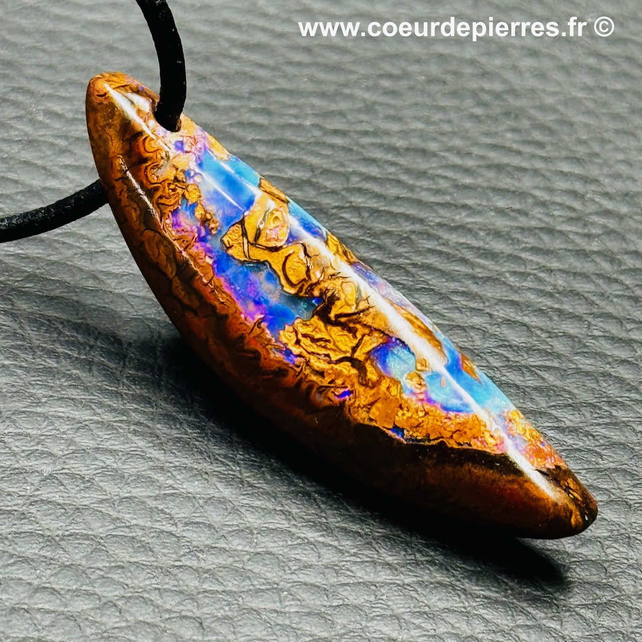 Pendentif Opale Boulder Daustralie R F Po C Ur De Pierres