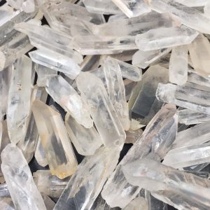 Prisme de cristal de roche « lémurien » du Brésil