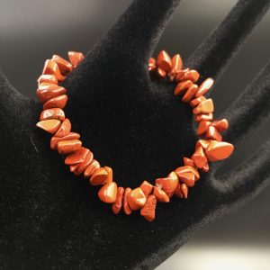 Bracelet chips jaspe sanguin