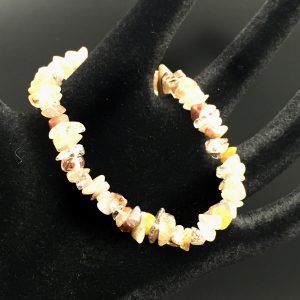 Bracelet chips quartz rutile