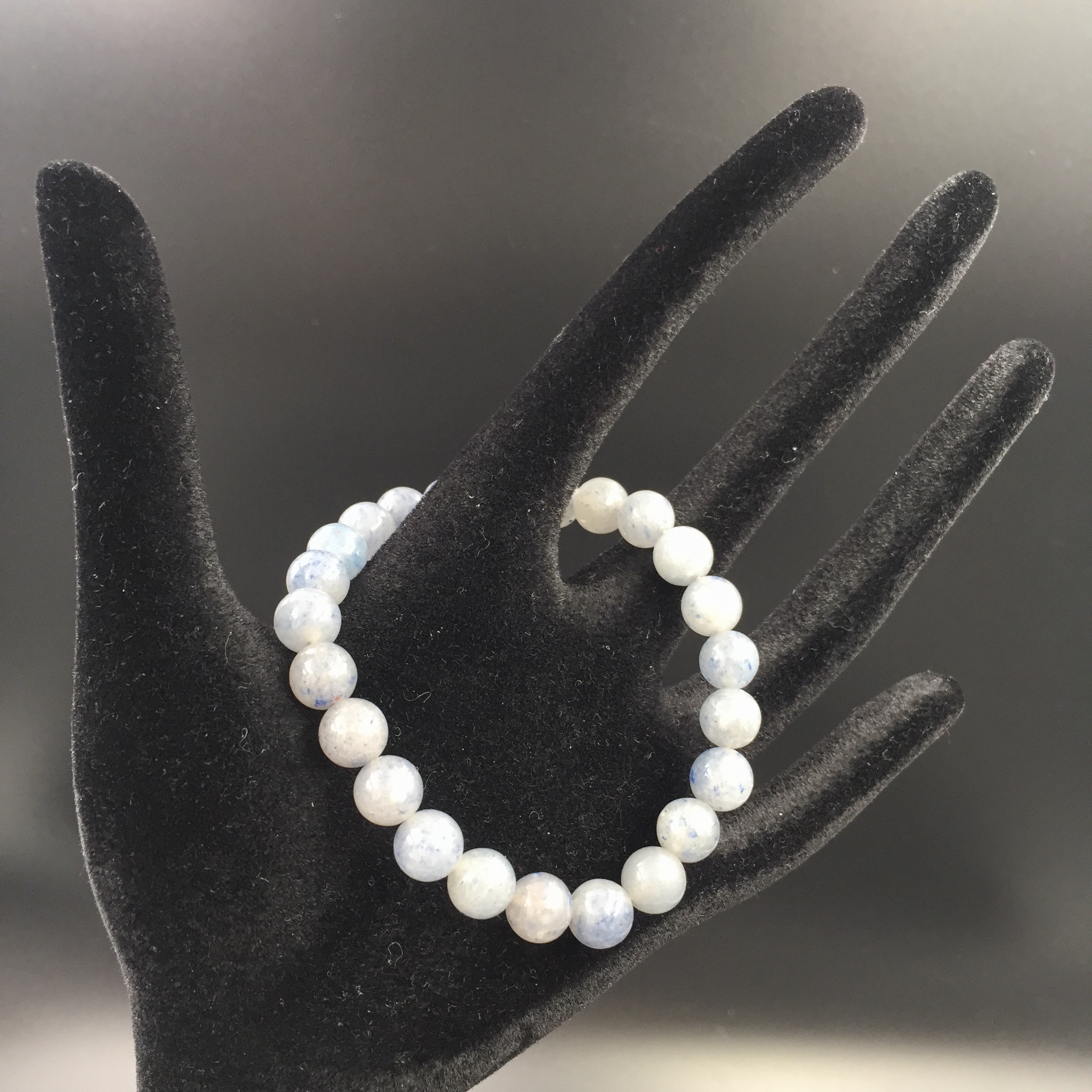 Bracelet en aventurine bleue “perles 8mm”