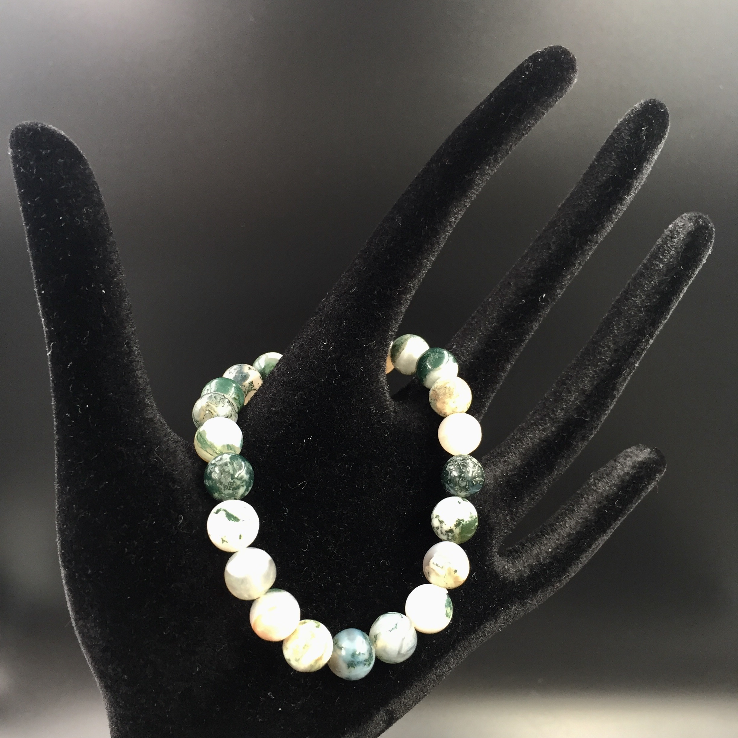 Bracelet en jaspe arbre “perles de 8mm”