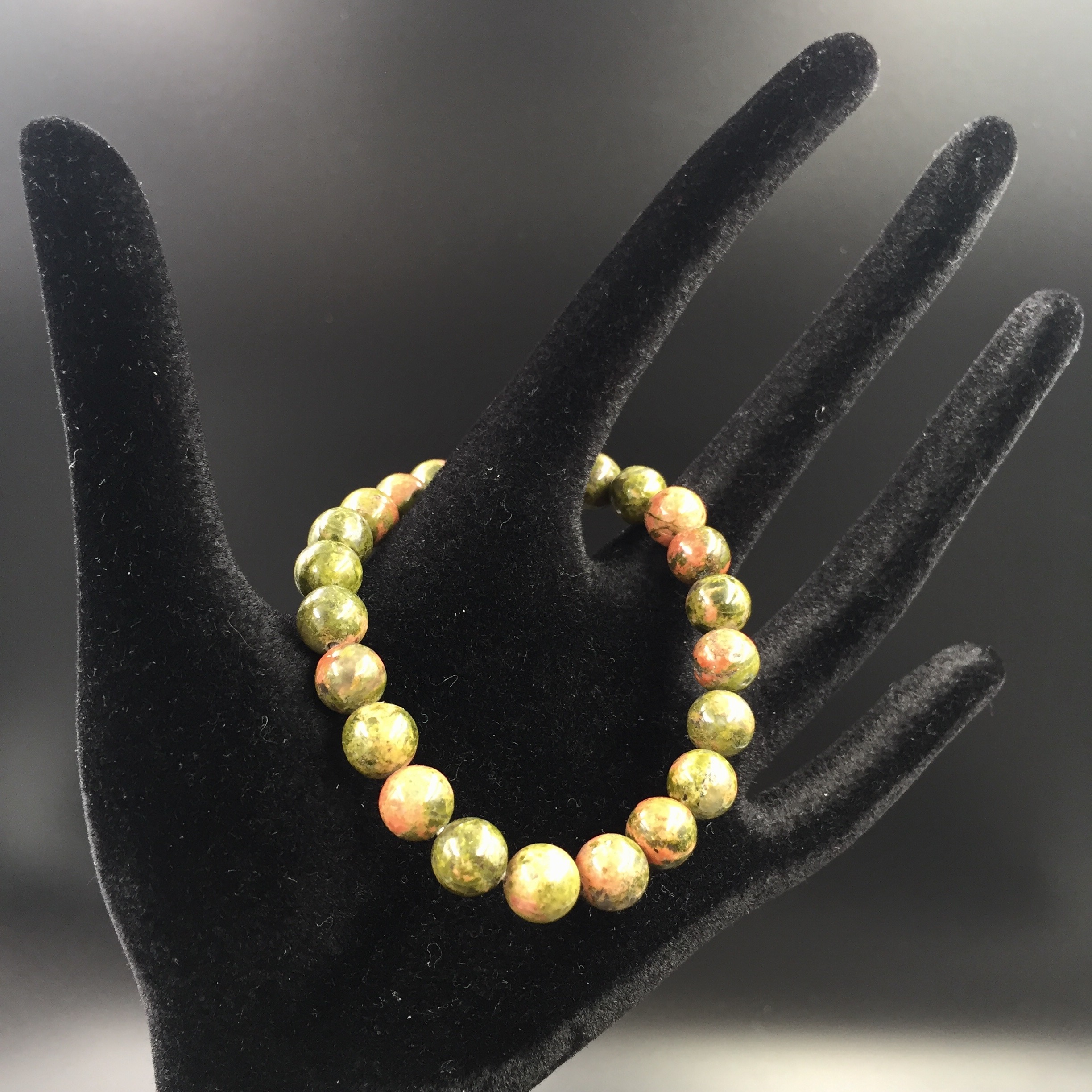 Bracelet en unakite “perles de 8mm”