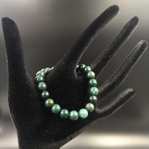 Bracelet en jaspe vert « perles de 8mm »