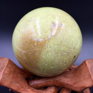 Sphère en opale verte de Madagascar (réf op5)