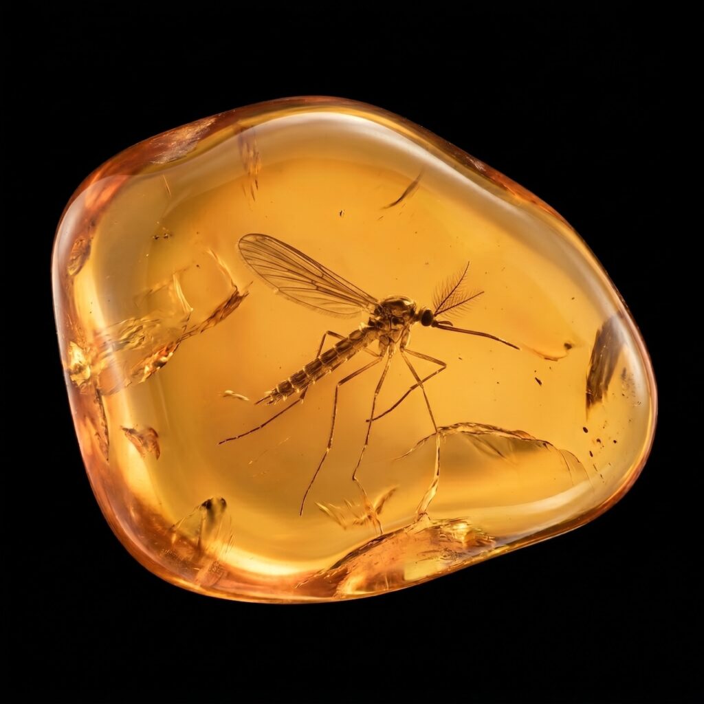 Ambre à inclusion d'insect