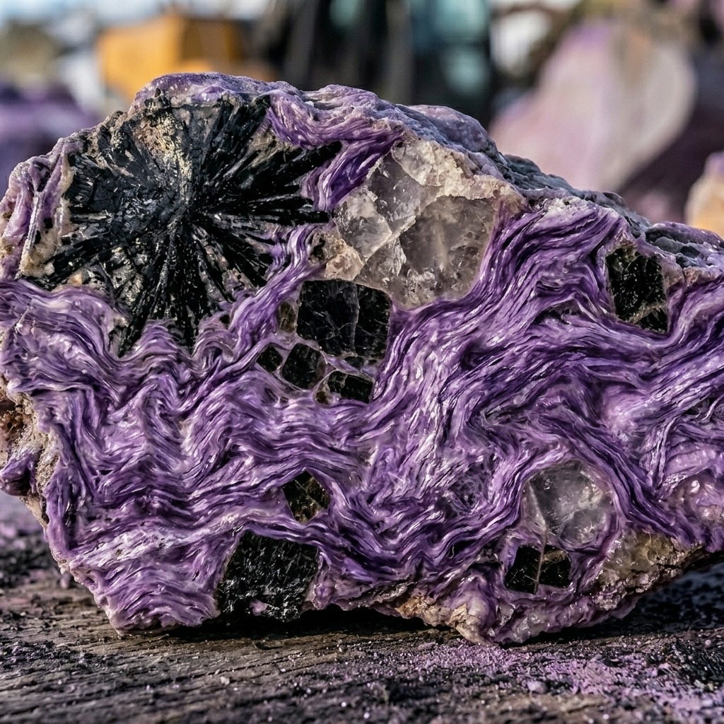 Charoite brute