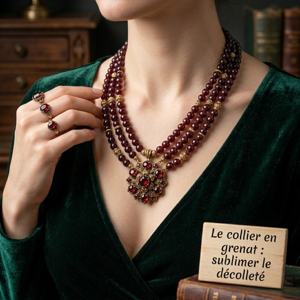 Collier en grenat