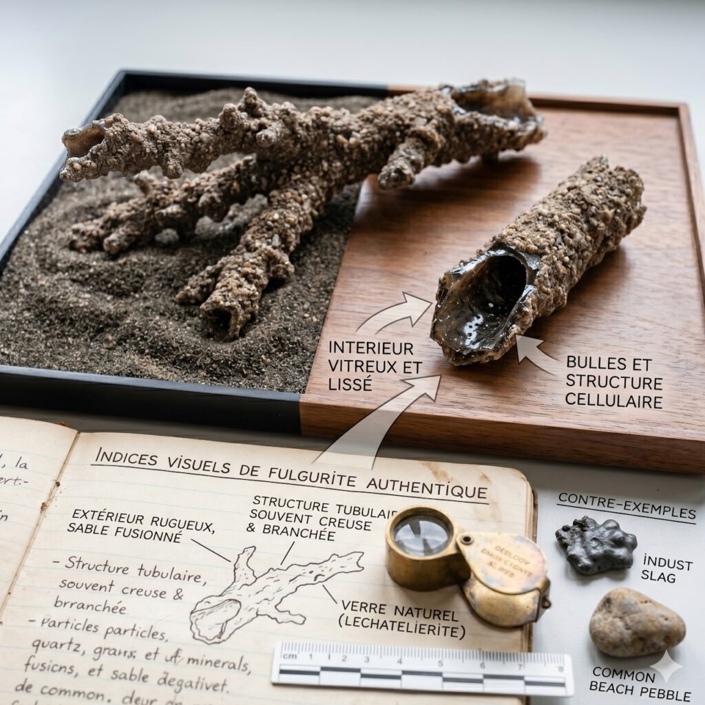 Comment reconnaître une véritable fulgurite ?
