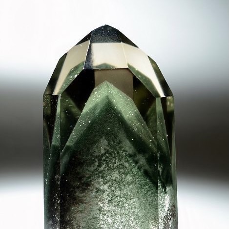 Cristal avec fantôme de Chlorite