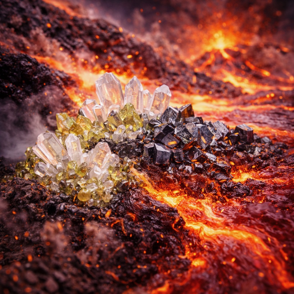 Cristallisation Lave