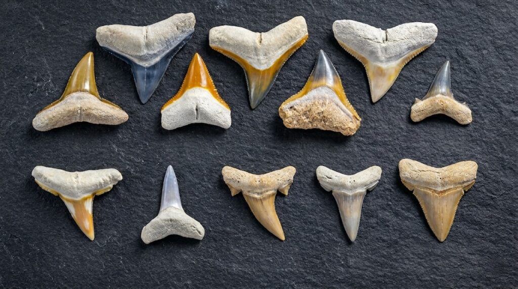 Dents de Requins Fossiles