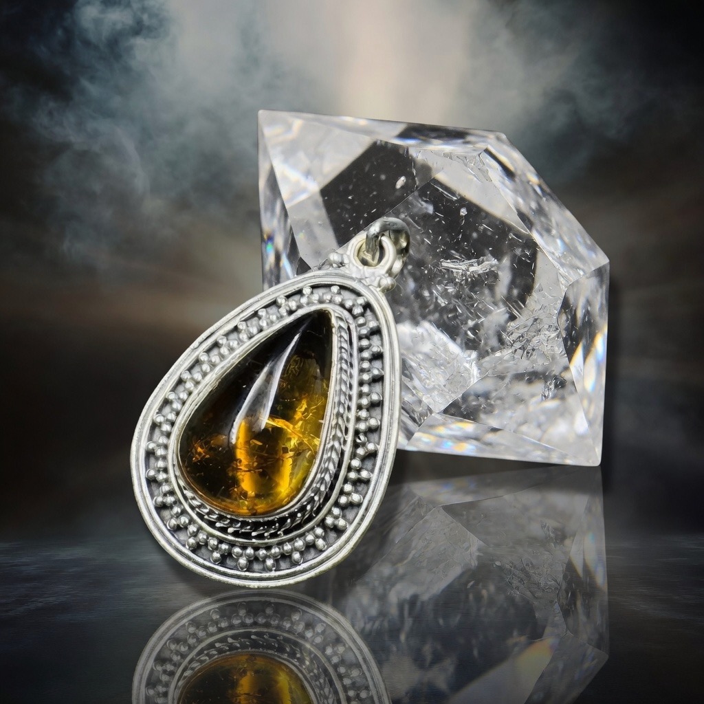 Diamant Herkimer et citrine