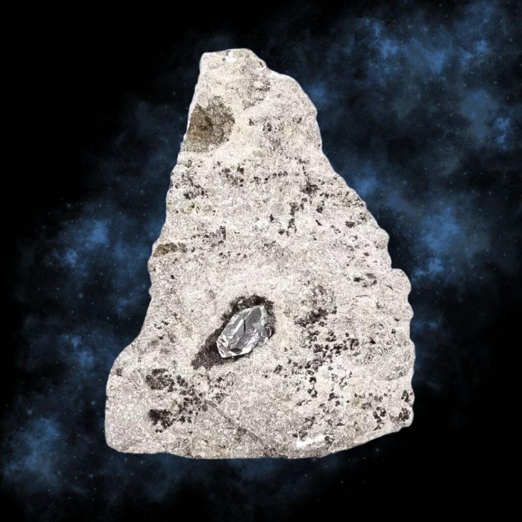 Diamant d'Herkimer sur gangue