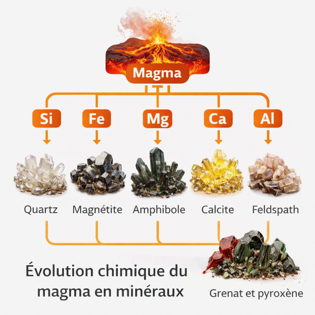 Evolution Chimique du Magma