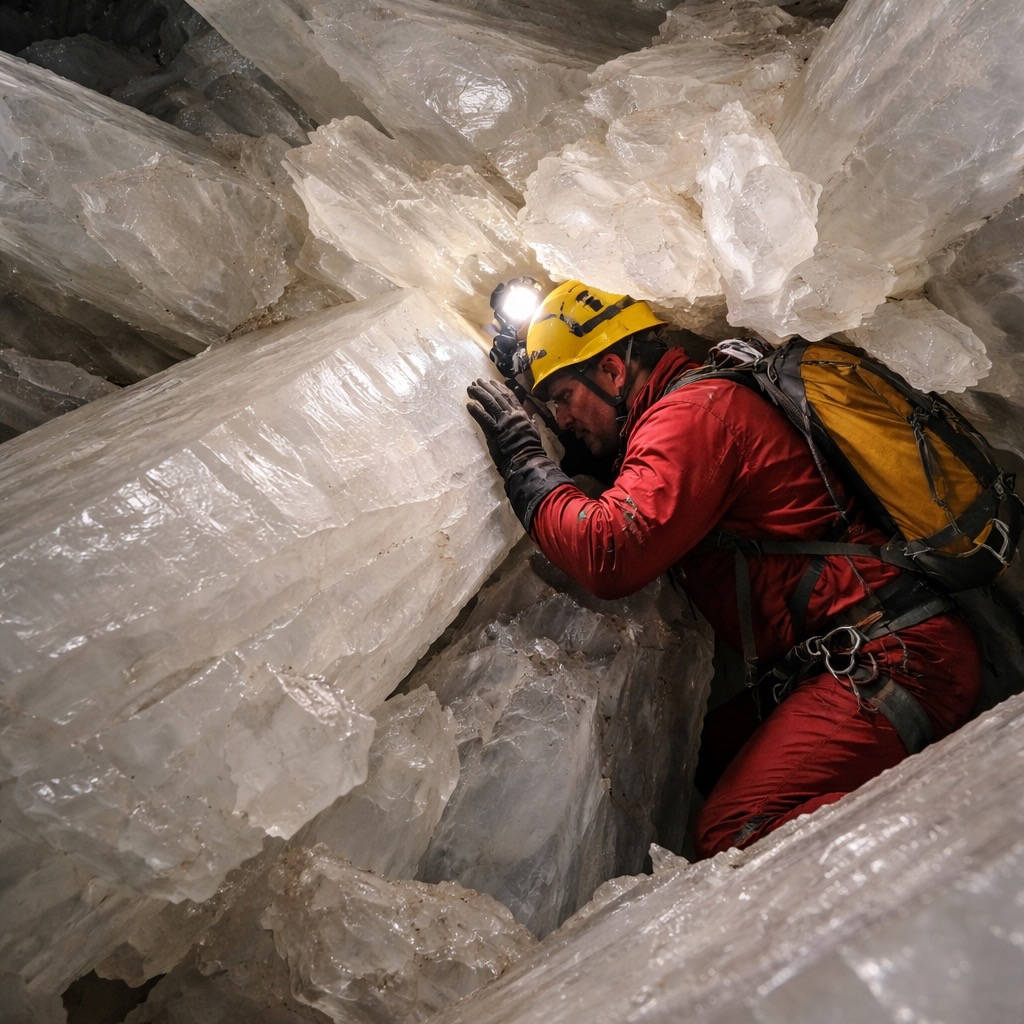 Exploration des cristaux de gypse