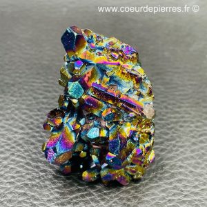 Druse de quartz titane “bombardé” (ref qt2)