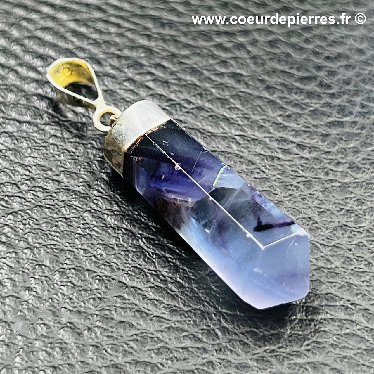 Pendentif en fluorite de Chine (réf f21)