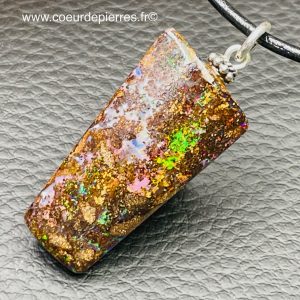 Pendentif en opale boulder d’Australie de 35 carats (réf po23)