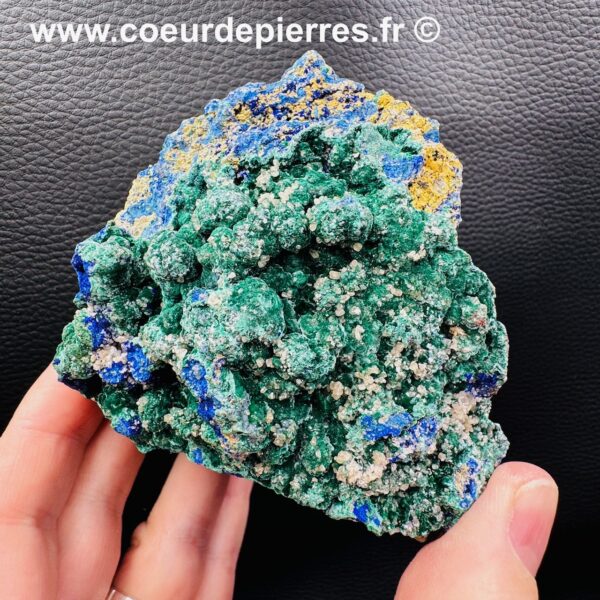 Azurite sur Malachite du Maroc (réf azm17) – Image 6