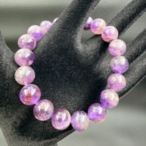 bracelet en améthyste chevron