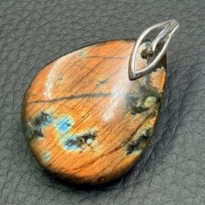 Pendentif en Labradorite Doré