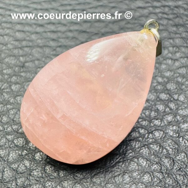 Pendentif en Quartz Rose de Madagascar (réf qro13) – Image 2
