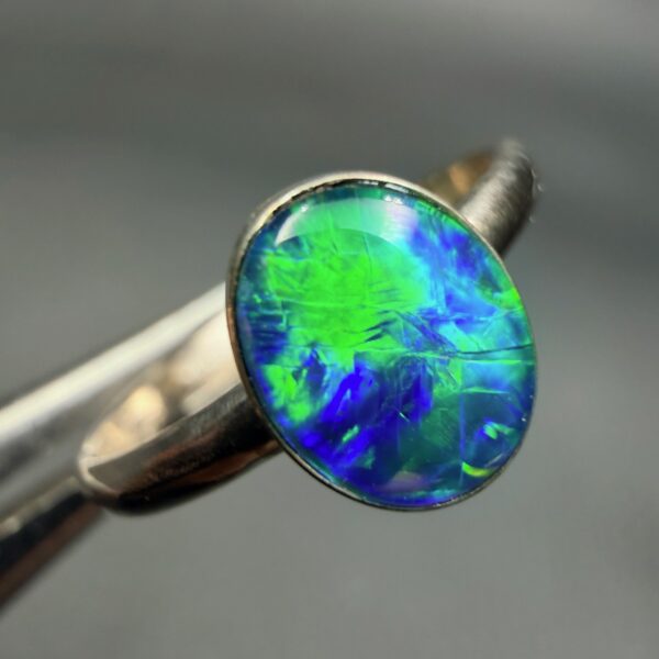 Bague en Opale Noire de Coober Peddy (Réf bo7) – Image 5