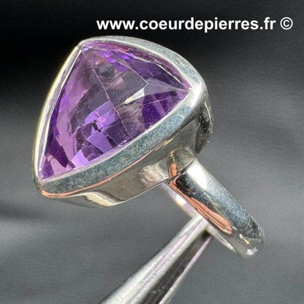 Bague en Améthyste Gemme "Taille 54" (réf ba13) – Image 2