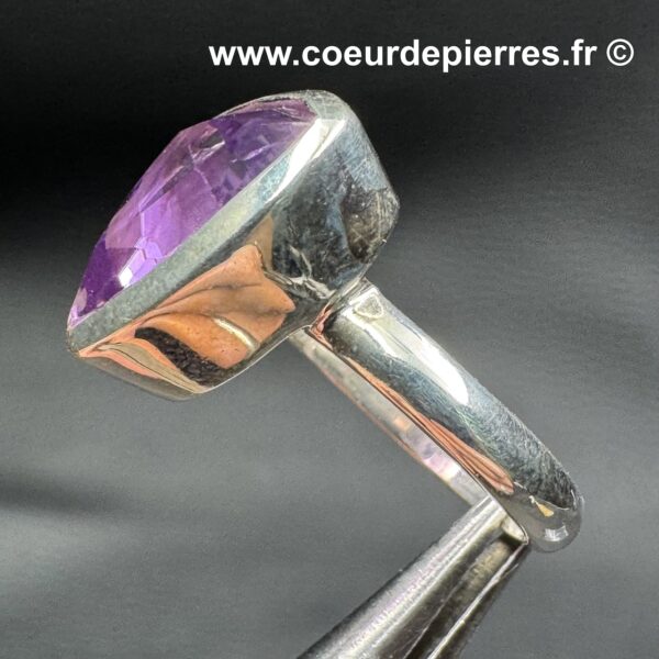 Bague en Améthyste Gemme "Taille 54" (réf ba13) – Image 3