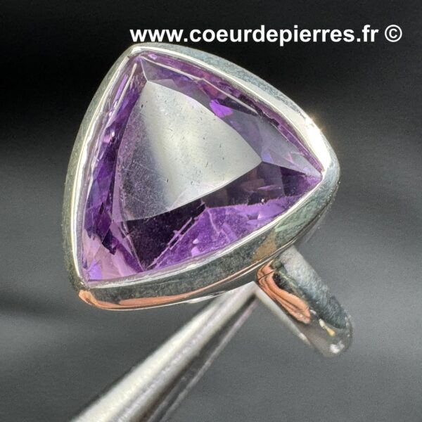 Bague en Améthyste Gemme "Taille 54" (réf ba13) – Image 4