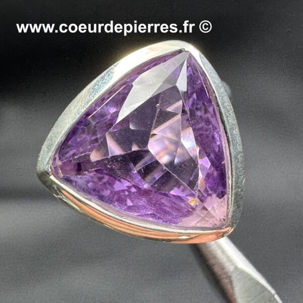 Bague en Améthyste Gemme "Taille 54" (réf ba13) – Image 5
