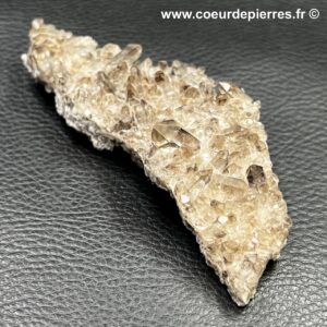 Druse de quartz fumé du Brésil (réf pqf11)