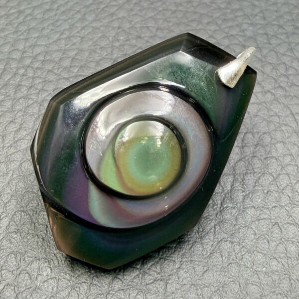 Pendentif Obsidienne Oeil Céleste « suprême » Mexique (réf ooc33) – Image 4