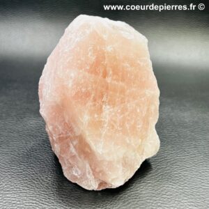Bloc brut de quartz rose de Madagascar (réf prb6)
