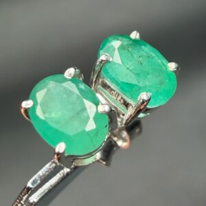 Boucles d'Oreilles avec Émeraude