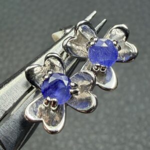 Boucles d'Oreilles en Saphir