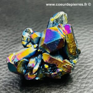Druse de quartz titane “bombardé” (ref qt12)