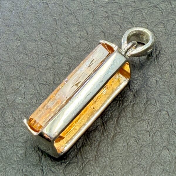 Pendentif en Topaze Impériale du Brésil (réf top15) – Image 4