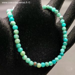 Bracelet en chrysocolle du Pérou « perles 4mm »