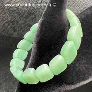 Bracelet en aventurine verte « plaquettes »