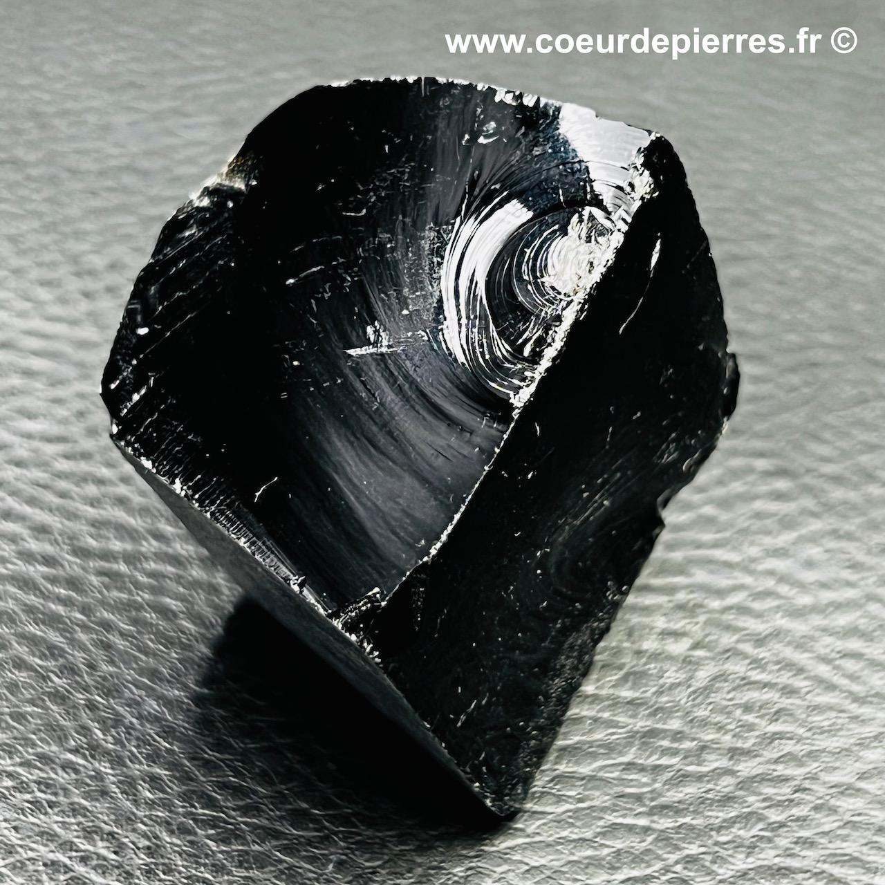 Obsidienne noire brute “larme d’apache” du Mexique (réf ob11)
