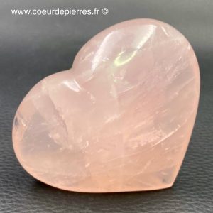 Coeur en quartz rose de Madagascar (réf cqr8)