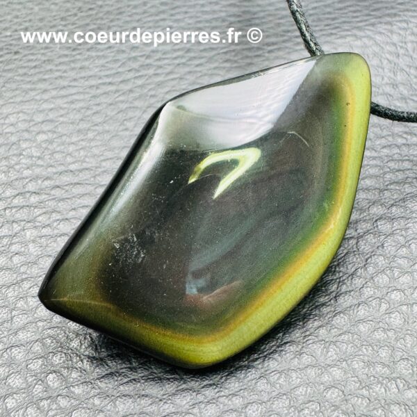 Pendentif Obsidienne Oeil Céleste « suprême » Mexique (réf ooc33) – Image 4
