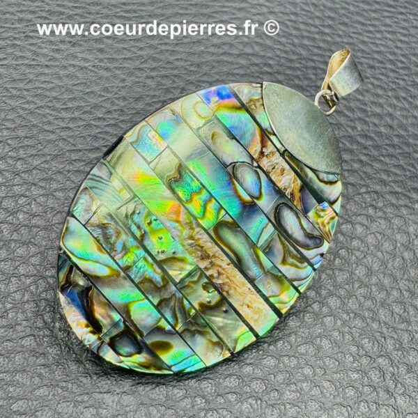 Pendentif en Nacre d’Abalone "grand modèle" (réf nc5) – Image 2