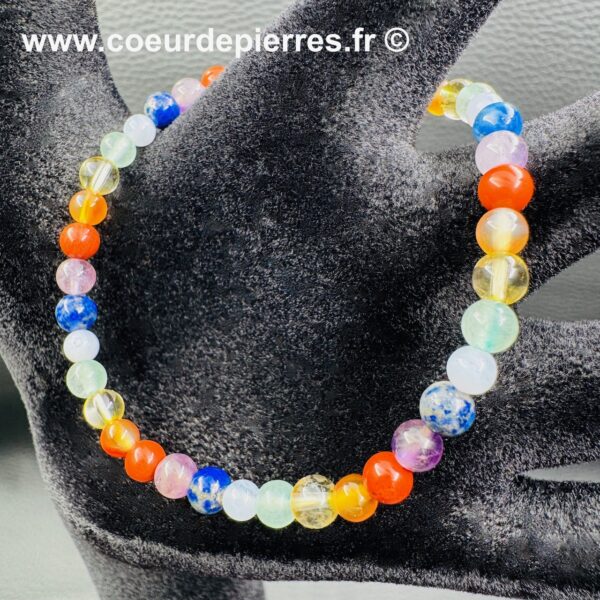 Bracelet sept chakras "perles de 4mm" – Image 2