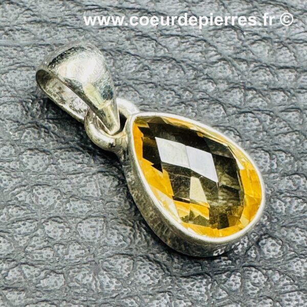 Pendentif en citrine naturelle de Madagascar (réf ci10) – Image 2