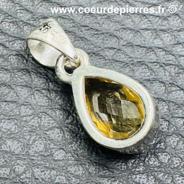 Pendentif en citrine naturelle de Madagascar (réf ci10) – Image 4
