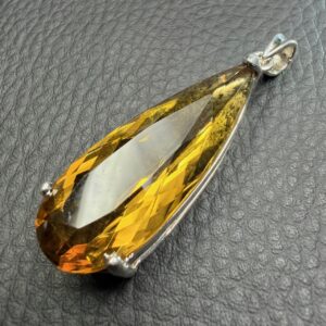 Pendentif Citrine Poire