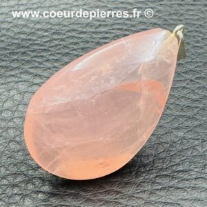 Pendentif en Quartz Rose